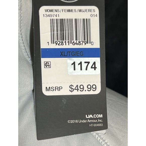 NWT XL UNDER ARMOUR Rebel Light Gray ColdGear Cozy Half-Zip Pullover (2237) - Picture 8 of 10